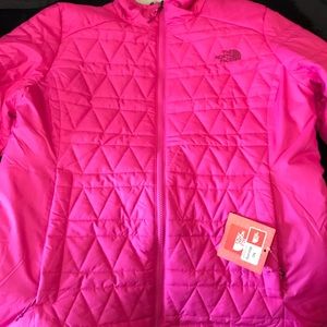 Pink north face jacket